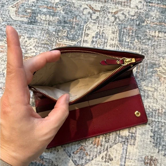 Michael Kors Dark Red Wallet - Picture 3 of 3